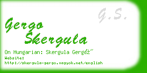 gergo skergula business card